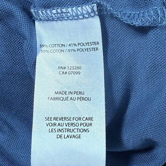 Travis Mathew Capsize Golf Polo Shirt Mens Large Blue Casual Camo Watersound - Picture 6 of 11